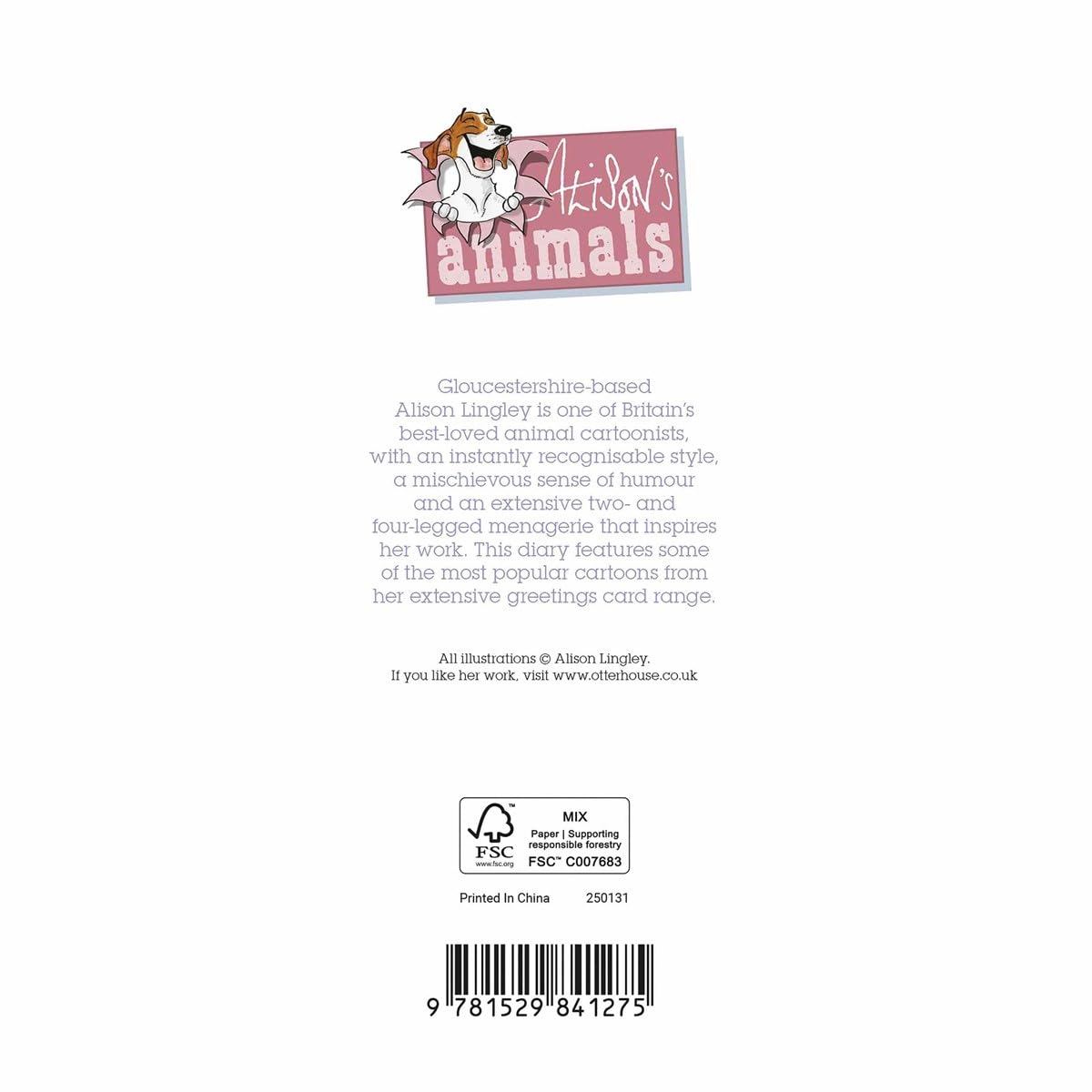Carousel Calendars Alisons Animals Slim Diary 2025 (PFP)