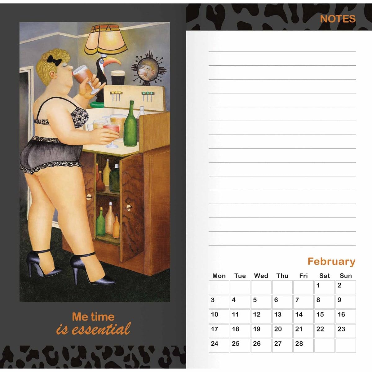 Carousel Calendars Beryl Cook Slim Diary 2025 (PFP)