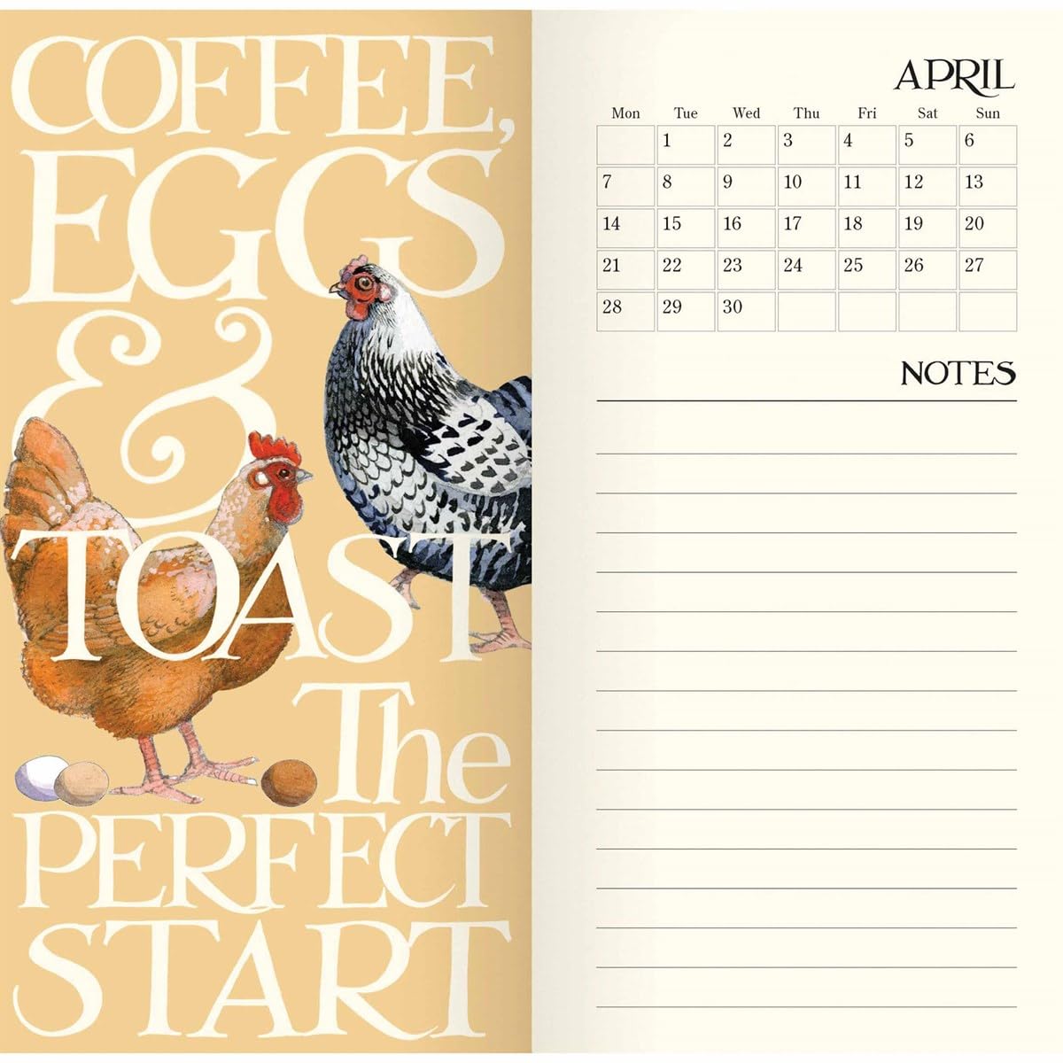 2025 Emma Bridgewater Rise & Shine Slim Diary