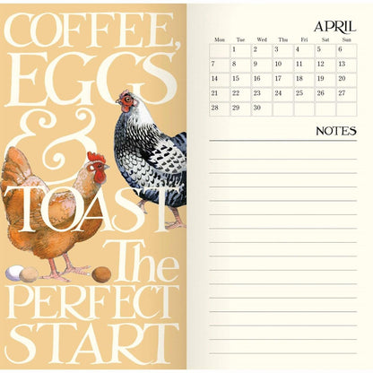 2025 Emma Bridgewater Rise & Shine Slim Diary
