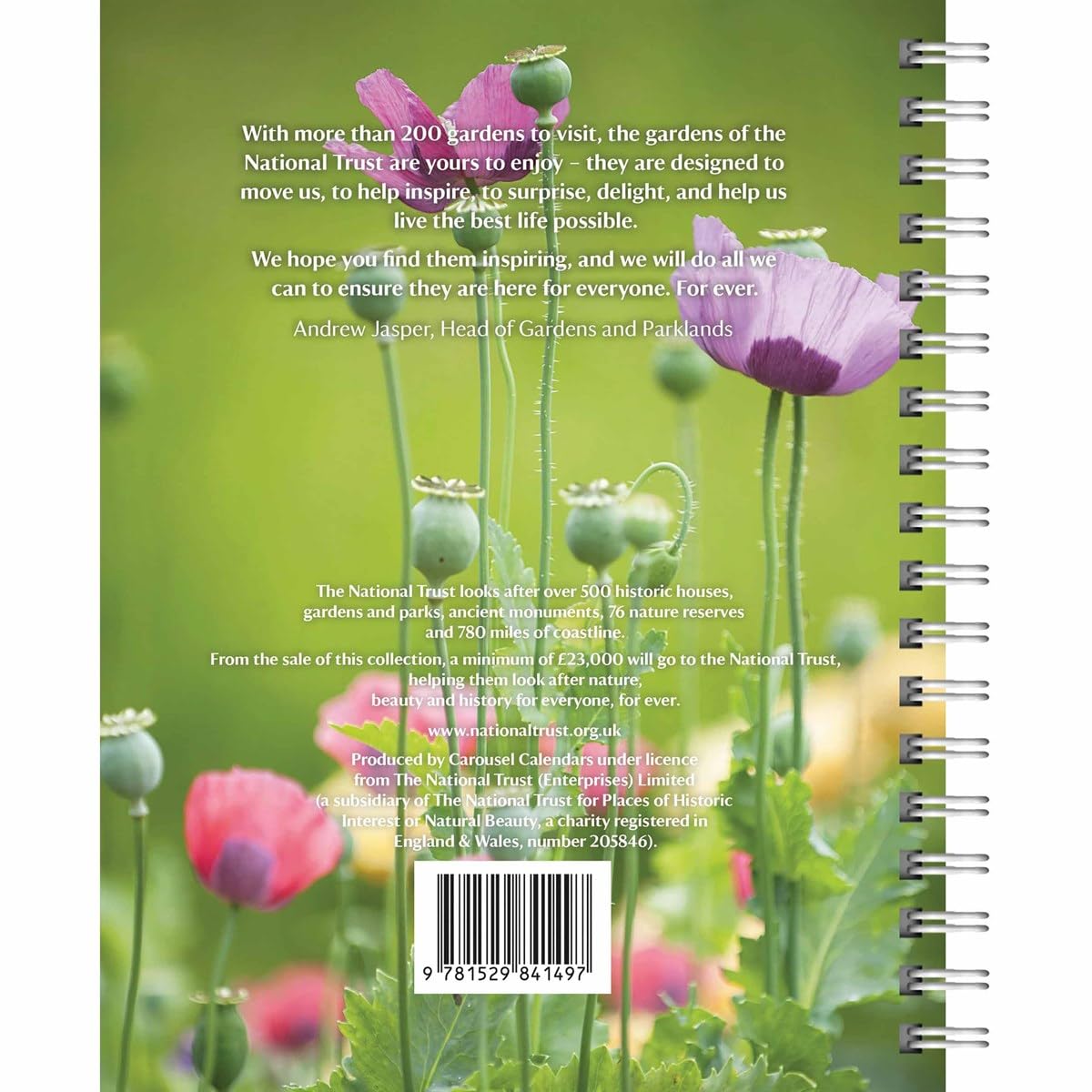 Carousel Calendars National Trust Gardening Diary 2025 (PFP)