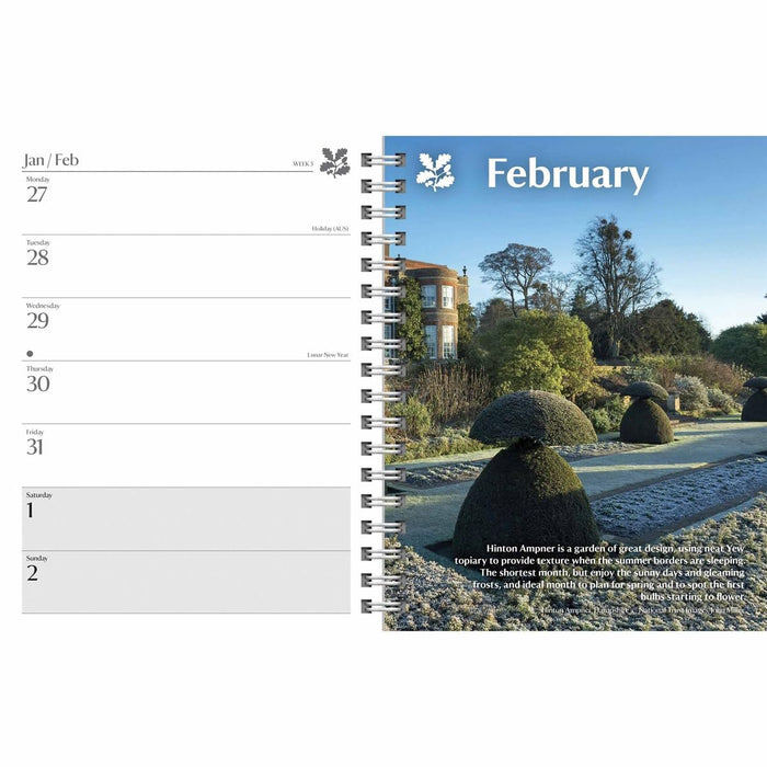 Carousel Calendars National Trust Gardening Diary 2025 (PFP)