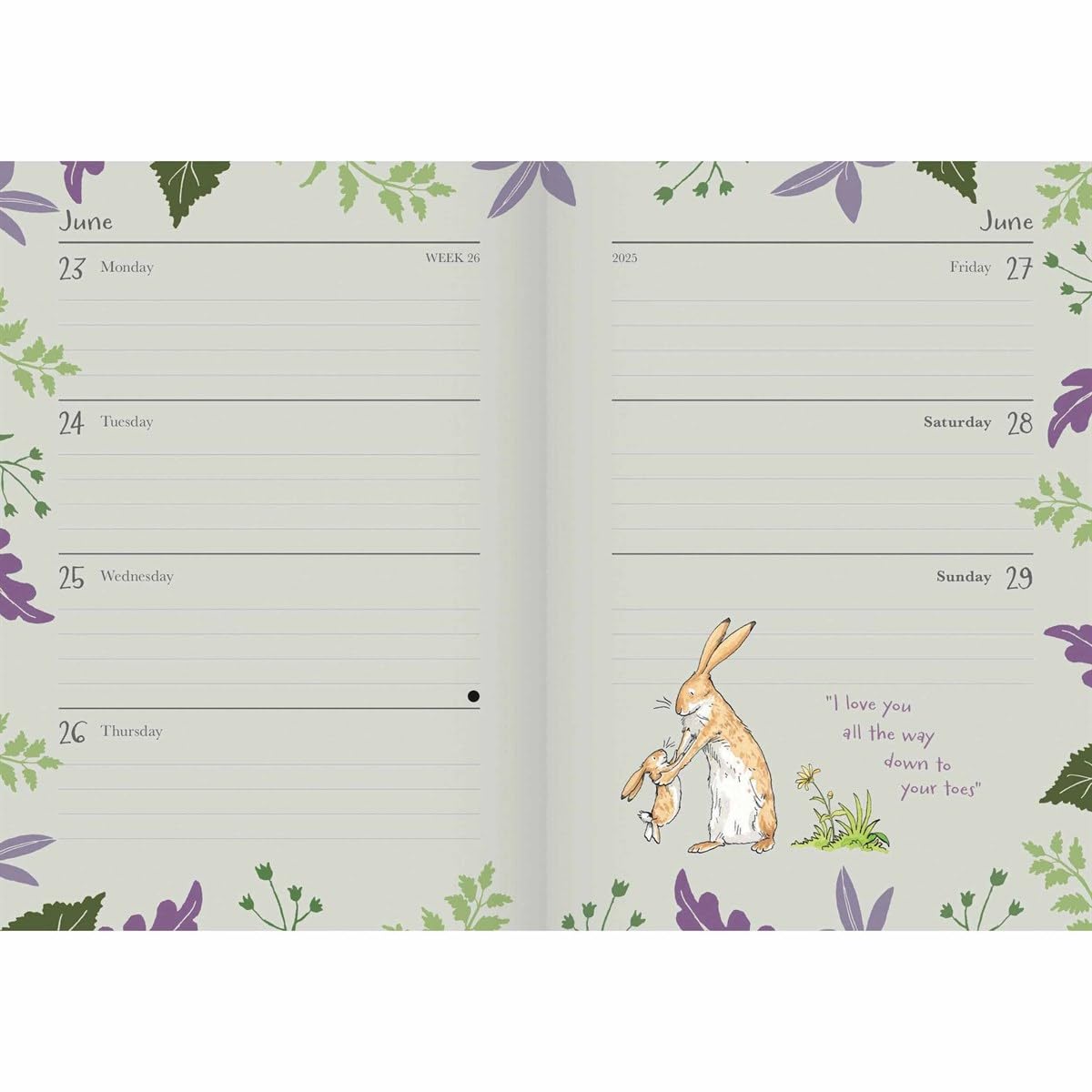 2025 Guess How Much I Love You A6 Diary