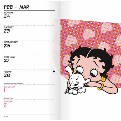 Carousel Calendars Betty Boop Slim Diary 2025 (PFP)