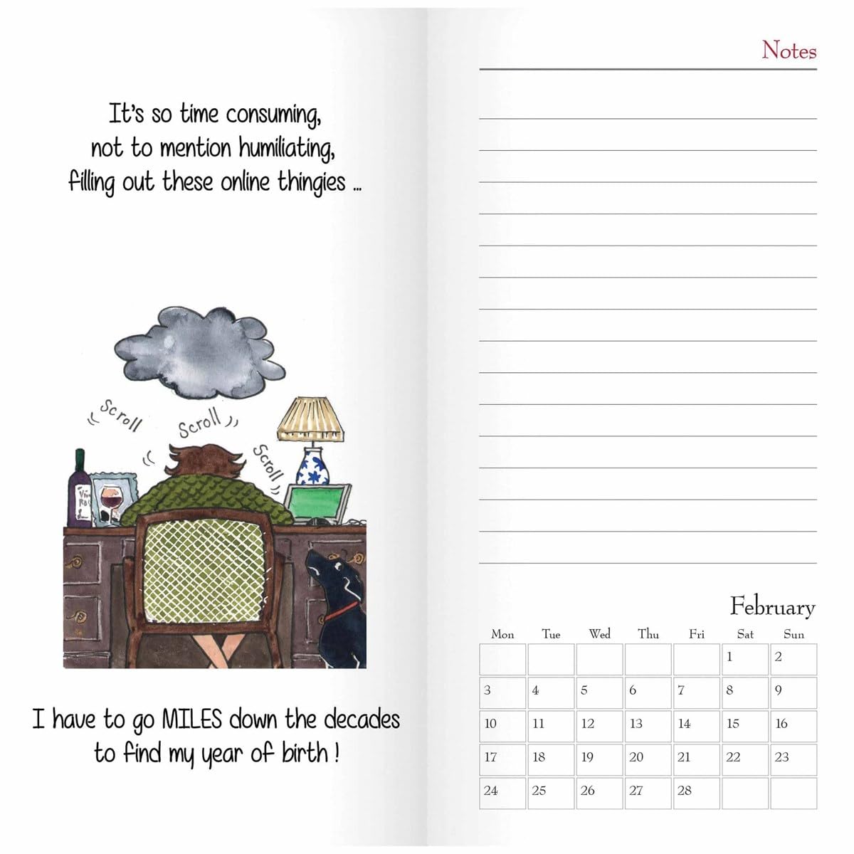 2025 Tottering by Gently Slim Diary