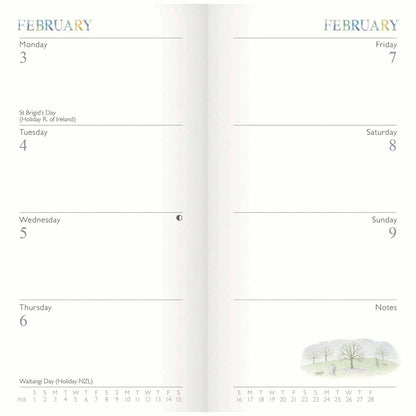 Carousel Calendars Garden Days Slim Diary 2025 (PFP)