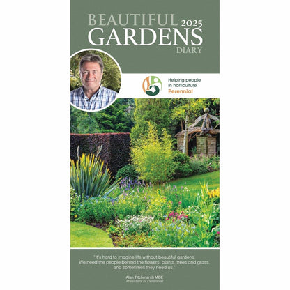 Carousel Calendars Beautiful Gardens Alan Titchmarsh Slim Diary 2025 (PFP)