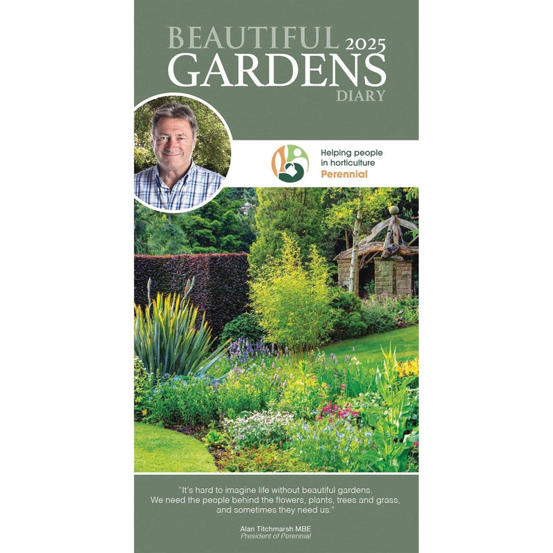 Carousel Calendars Beautiful Gardens Alan Titchmarsh Slim Diary 2025 (PFP)