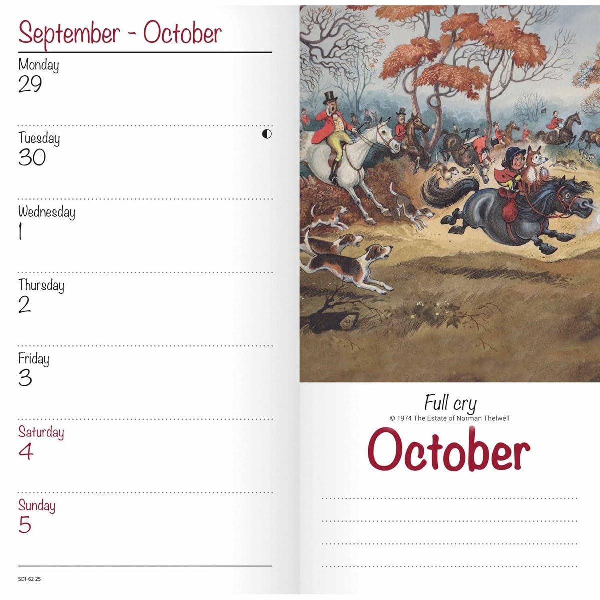 Carousel Calendars Thelwell Slim Diary 2025 (PFP)
