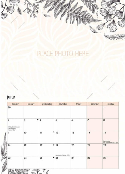 Your Family Photos A4 Calendar 2025