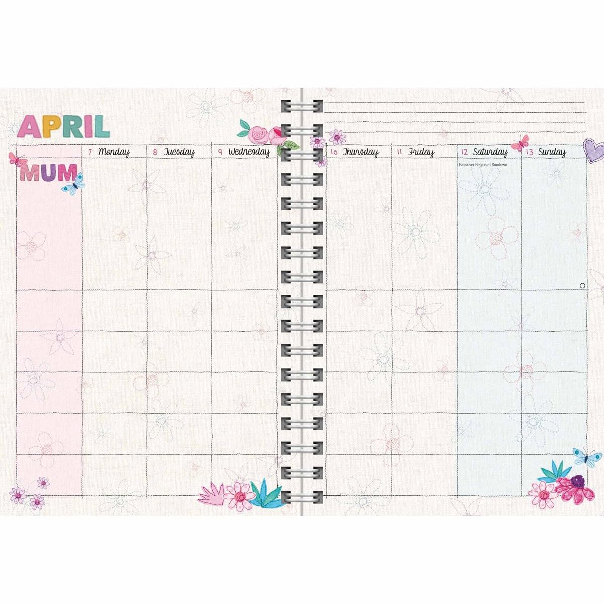 2025 Mums Fabric Planner Engagement Diary Wiro