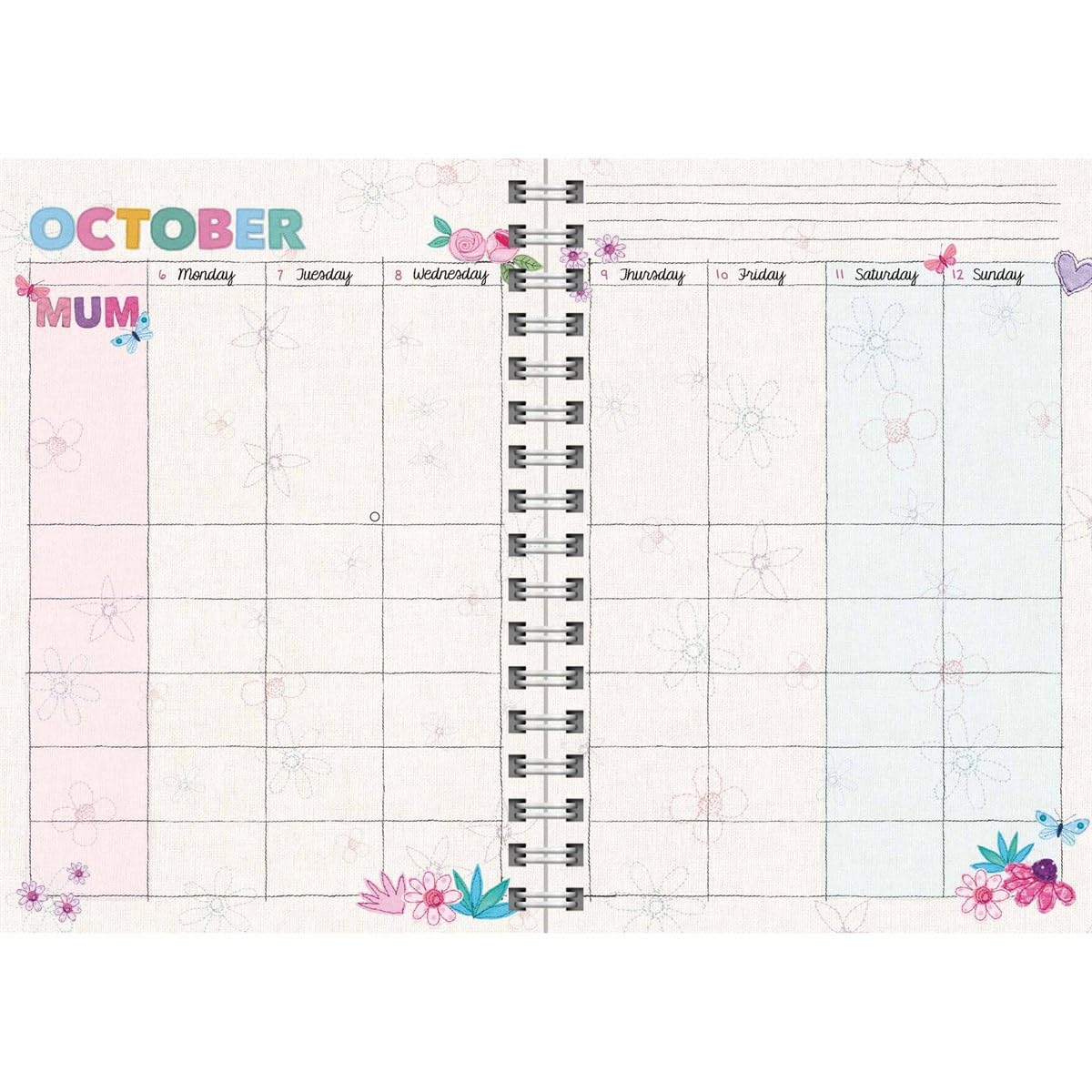2025 Mums Fabric Planner Engagement Diary Wiro