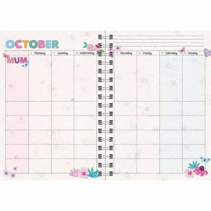 2025 Mums Fabric Planner Engagement Diary Wiro