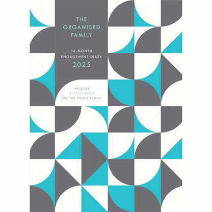 Carousel Calendars Organised Family (Geometric) Planner A5 Diary 2025 (PFP)