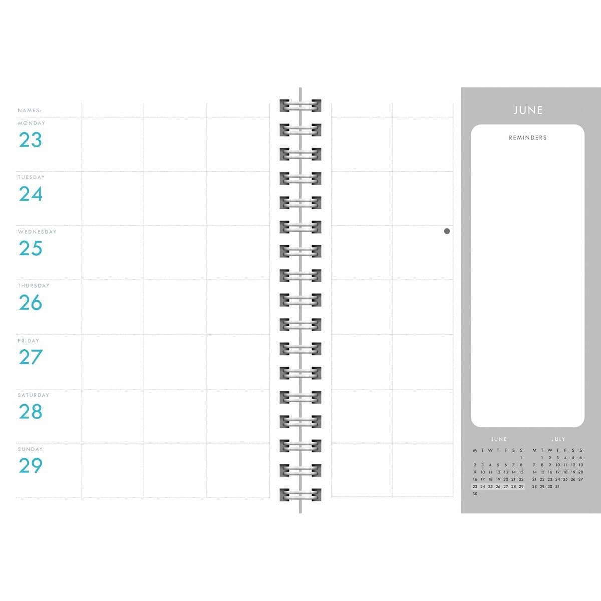 Carousel Calendars Organised Family (Geometric) Planner A5 Diary 2025 (PFP)