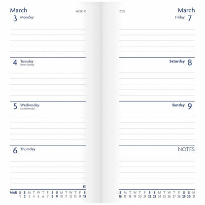2025 Fashion Diary Charcoal Slim Diary