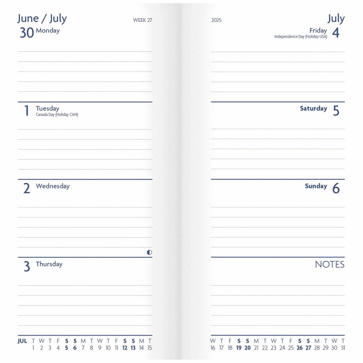 2025 Fashion Diary Charcoal Slim Diary