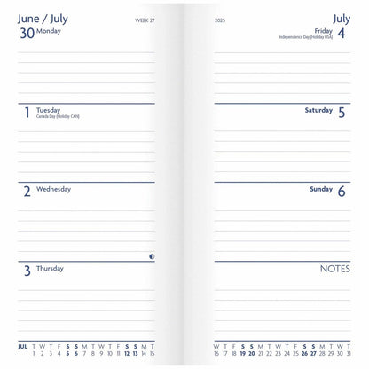 2025 Fashion Diary Charcoal Slim Diary