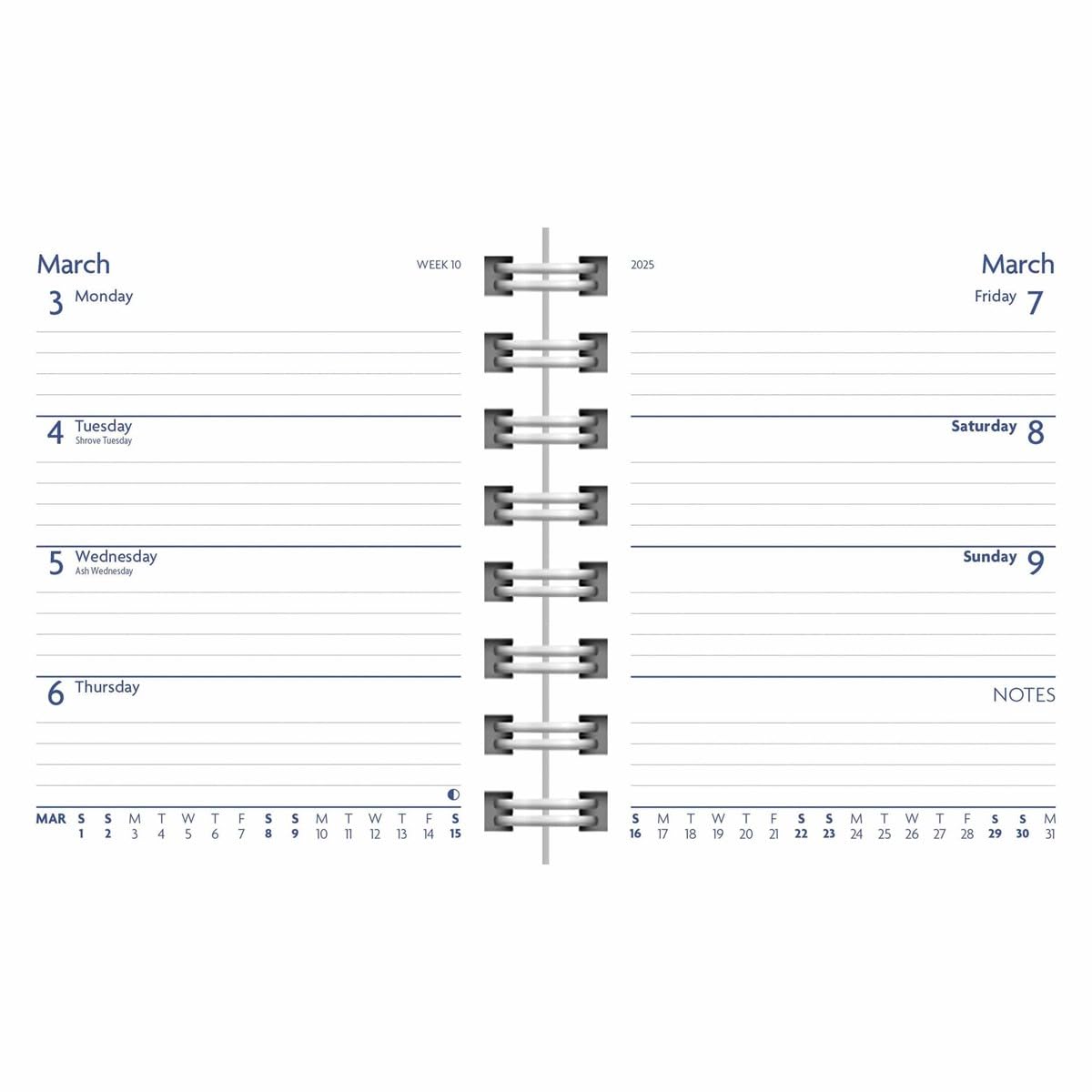 2025 Fashion Diary Contemporary Floral  Sq Pk Diary