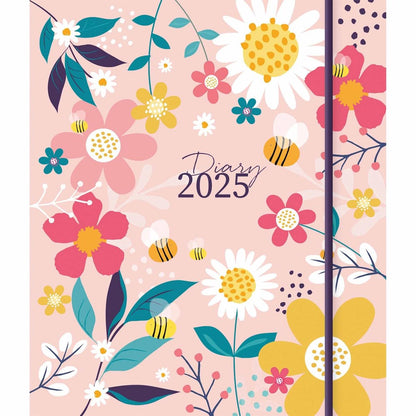 2025 Fashion Diary Contemporary Floral  Sq Pk Diary