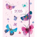 2025 Fashion Diary Butterfiles Sq Pk Diary
