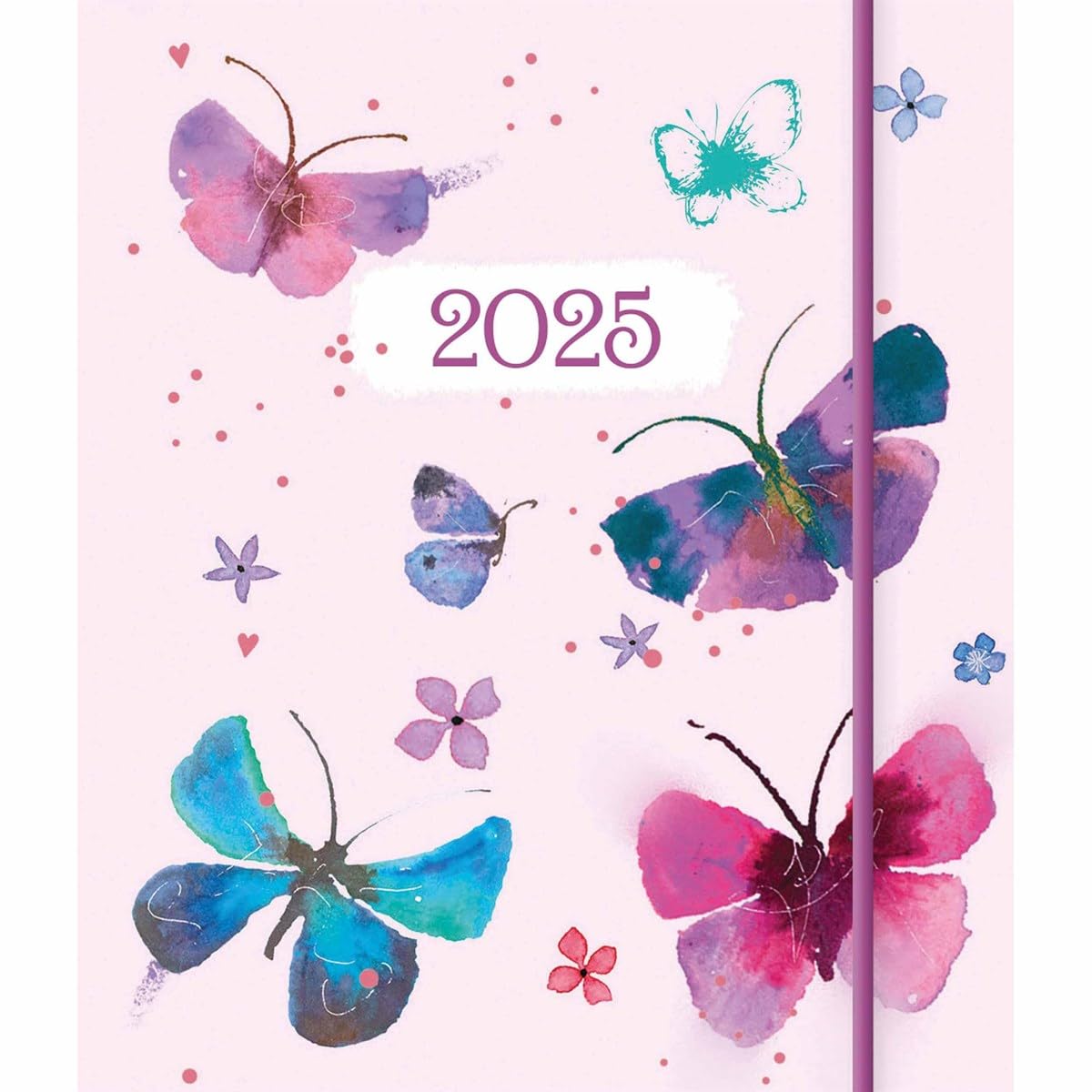 2025 Fashion Diary Butterfiles Sq Pk Diary