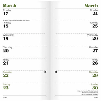 Carousel Calendars Border Terriers Slim Diary 2025 (PFP)
