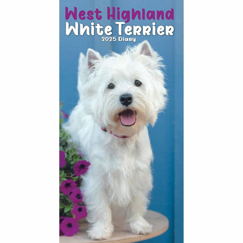 Carousel Calendars West Highland White Terriers Slim Diary 2025 (PFP)