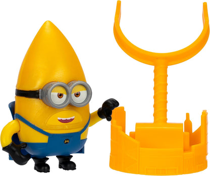 Minions Cattivissimo Me 4 Launch and Crash Mega Gus Action Figure | Launch Gus Into The Scene from His Launcher | Collect All 5 Different Mega All with A Different Play Feature and Accessories