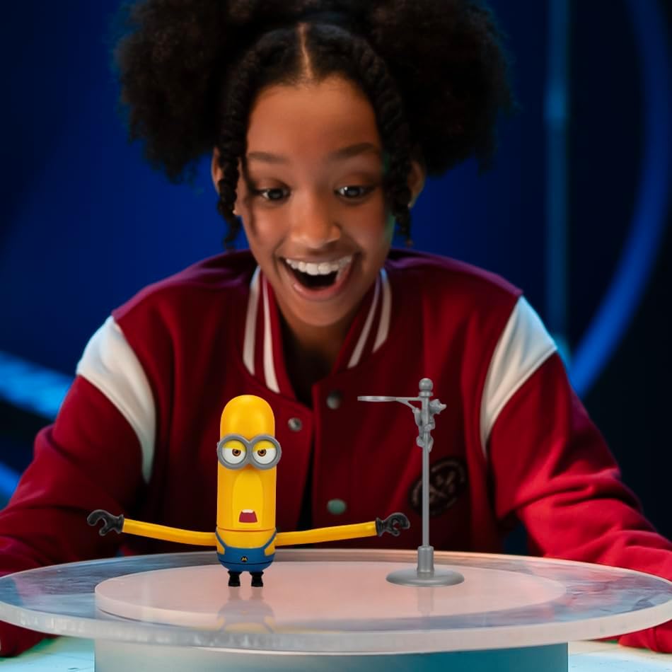 Minions Despicable Me 4 Wild Spinning Mega Tim Action Figure | Press Down On Tim's Head For Some Wild Spinning Knock-down Power | Collect All 5 | All With A Different Play Feature And Accessories