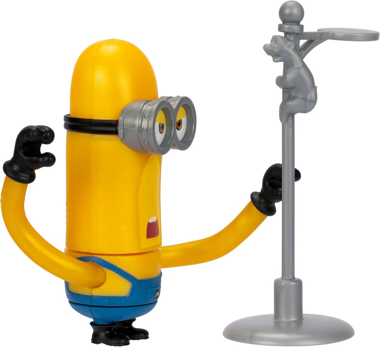 Minions Despicable Me 4 Wild Spinning Mega Tim Action Figure | Press Down On Tim's Head For Some Wild Spinning Knock-down Power | Collect All 5 | All With A Different Play Feature And Accessories