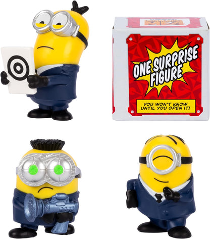 Minions Despicable Me 4 4 Figure Packs AVL Squad | 5.8cm Collectible Figures | Pack Has 3 Figures Visible Plus 1 Surprise Figure Hidden