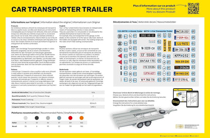 Heller - 1/24 Starter Kit Car Transporter Trailer
