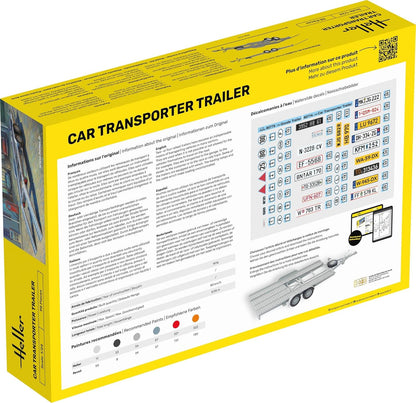 Heller - 1/24 Starter Kit Car Transporter Trailer