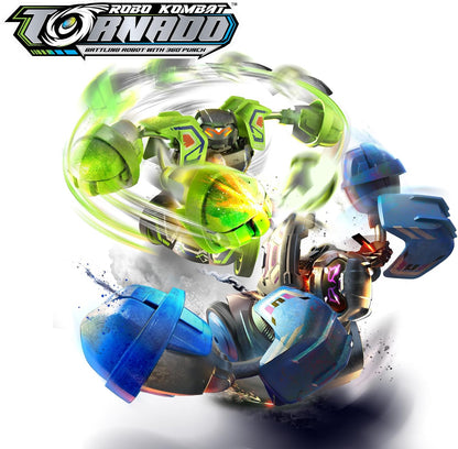 Silverlit 86884 Roboter Kombat Tornado-ferngesteuerte Figur-360° Superstarke Schläge-Zielen Sie auf das Herz Ihres Gegners, um ihn KO zu setzen-für bis zu 4 Spieler-ab 5 Jahren-86884, Mehrfarbig
