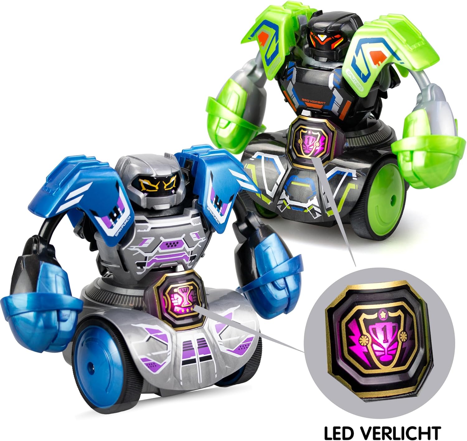 Silverlit 86884 Roboter Kombat Tornado-ferngesteuerte Figur-360° Superstarke Schläge-Zielen Sie auf das Herz Ihres Gegners, um ihn KO zu setzen-für bis zu 4 Spieler-ab 5 Jahren-86884, Mehrfarbig
