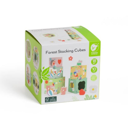 Classic World Bloques apilables con Animales del Bosque, 10dlg.