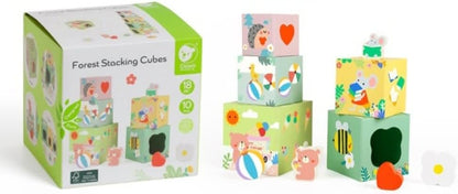Classic World Bloques apilables con Animales del Bosque, 10dlg.
