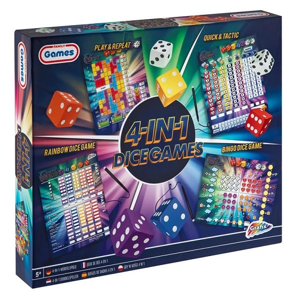 Juego de dados 4 en 1.