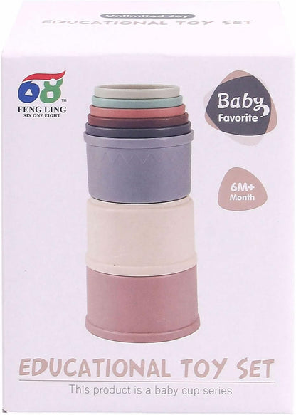 Stack Tower Pastel, 8dlg.
