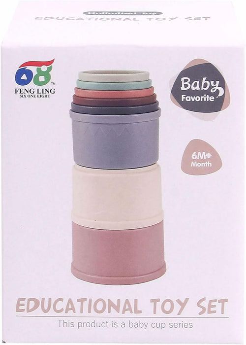 Stack Tower Pastel, 8dlg.