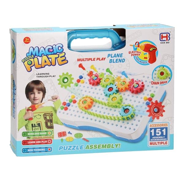 Magic Plate viti e ingranaggi, 151 pezzi.