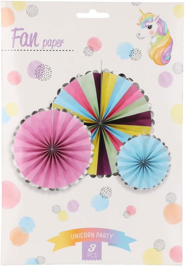 Ventaglio di carta, set da 3
