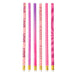 Grijze HB Potloden Roze 6st.