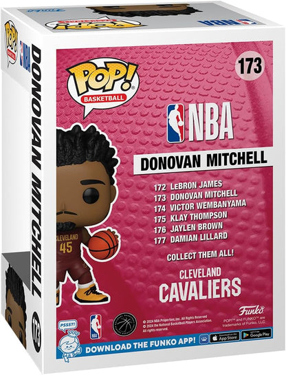 Funko POP! NBA: Cavs - Donovan Mitchell - Collectable Vinyl Figure - Gift Idea - Official Merchandise - Toys for Kids & Adults - Sports Fans - Model Figure for Collectors and Display