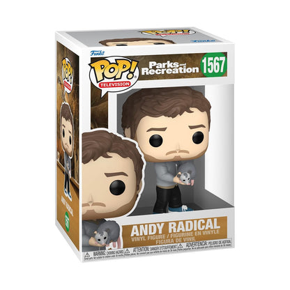 Funko Pop! TV: P&R 15th – Andy Radical - Parks and Recreation - Collectable Vinyl Figure - Gift Idea - Official Merchandise - Toys for Kids & Adults - TV Fans - Model Figure for Collectors
