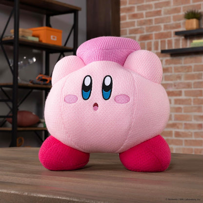 TOMY Nuiguru - Peluche Kirby e amico a forma di cuore, lavorato a maglia e all'uncinetto, peluche da collezione all'uncinetto, peluche morbido e accogliente e decorazione per la stanza, 38 cm