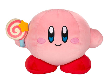 Club Mocchi Mocchi- Kirby Plush - Kirby with Invincible Candy Plushie - Squishy Toys - Collectible and Cute Stuffed Animals - Gaming Gifts and Game Room Decor - Video Game Collectibles - 15 Inch
