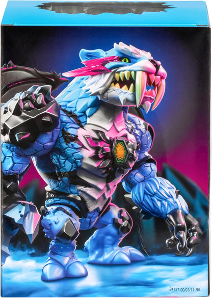 MrBeast Lab à collectionner, Apex Beast Tiger, 15,8 cm, Très détaillé, Emballage de qualité, 13 points d’articulation, Mâchoire puissante, 2 à collectionner, Apex Beast Tiger et Apex Beast