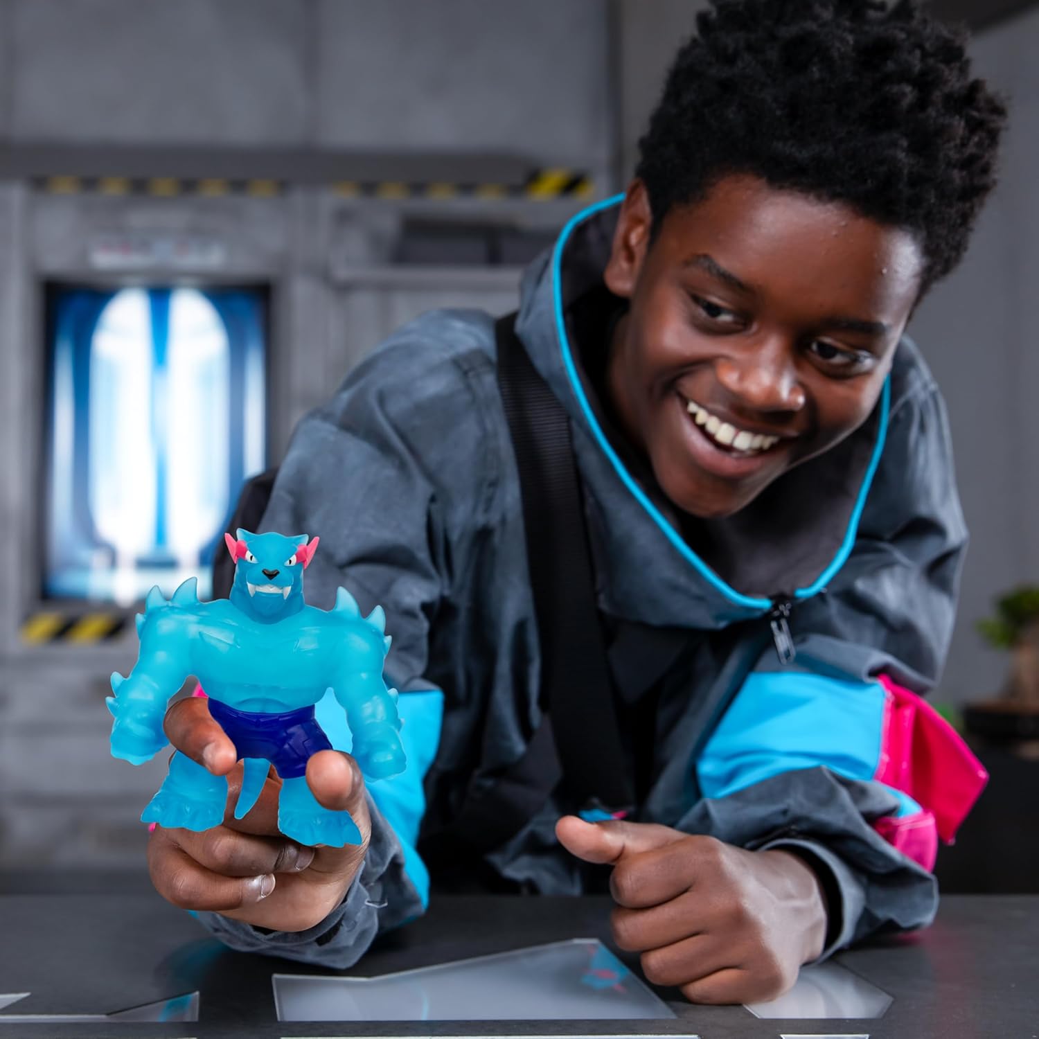 MrBeast Lab 24737 Stretchy Figure by Heroes of Goo JIT Zu, Squishy Iconic Panther